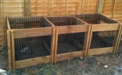 1150 Litre Blackdown Range Triple Leaf Mould Wooden Composter