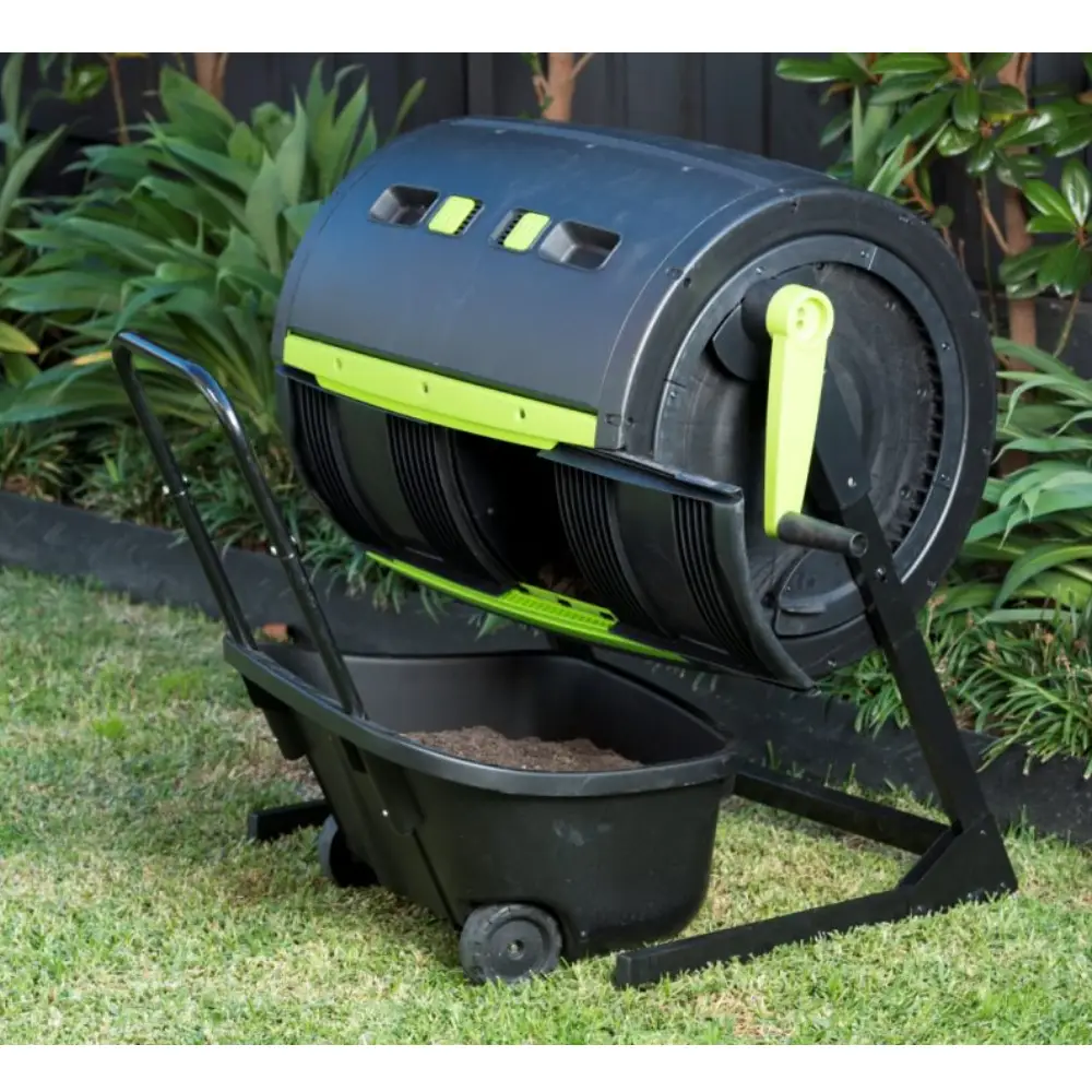 Maze 245 Litre Compost Tumbler + 55 Litre Composting Cart Set 5 Maze 245 Litre Compost Tumbler + 55 Litre Composting Cart Set - Image 3