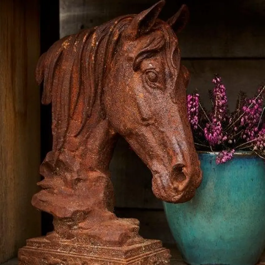 Cast Iron Decorative Graceful Horse 3 Cast Iron Decorative Graceful Horse