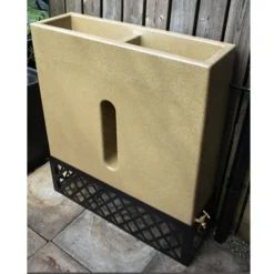 280L Slimline Water Butt Planter - Sandstone