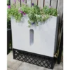 280L Slimline Water Butt Planter - White Marble -PlantMates Shop 1 5 jpg