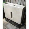280L Slimline Water Butt Planter - Antique Stone -PlantMates Shop 1 6 jpg