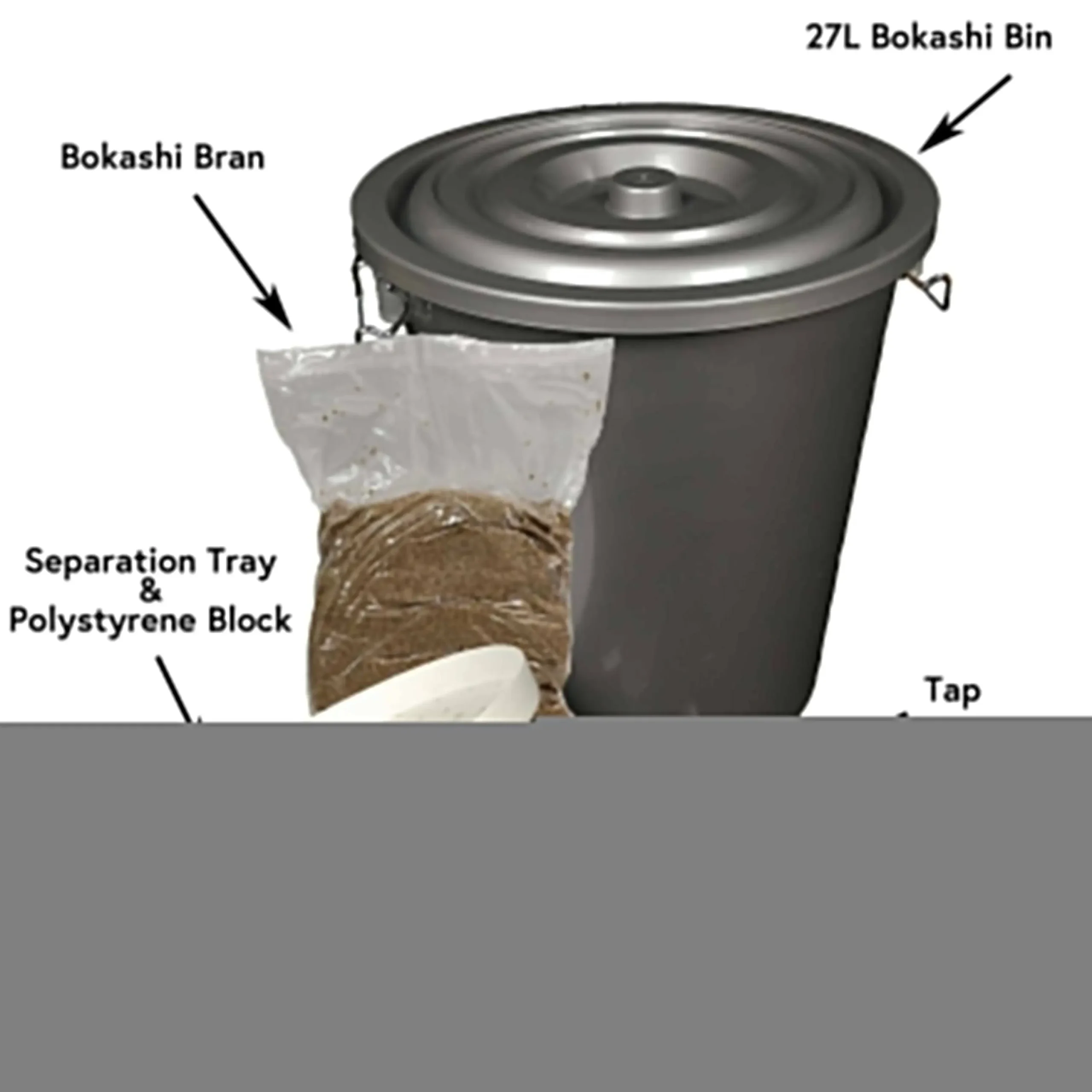 27L Single Bokashi Composter Kit 4 27L Single Bokashi Composter Kit - Image 2