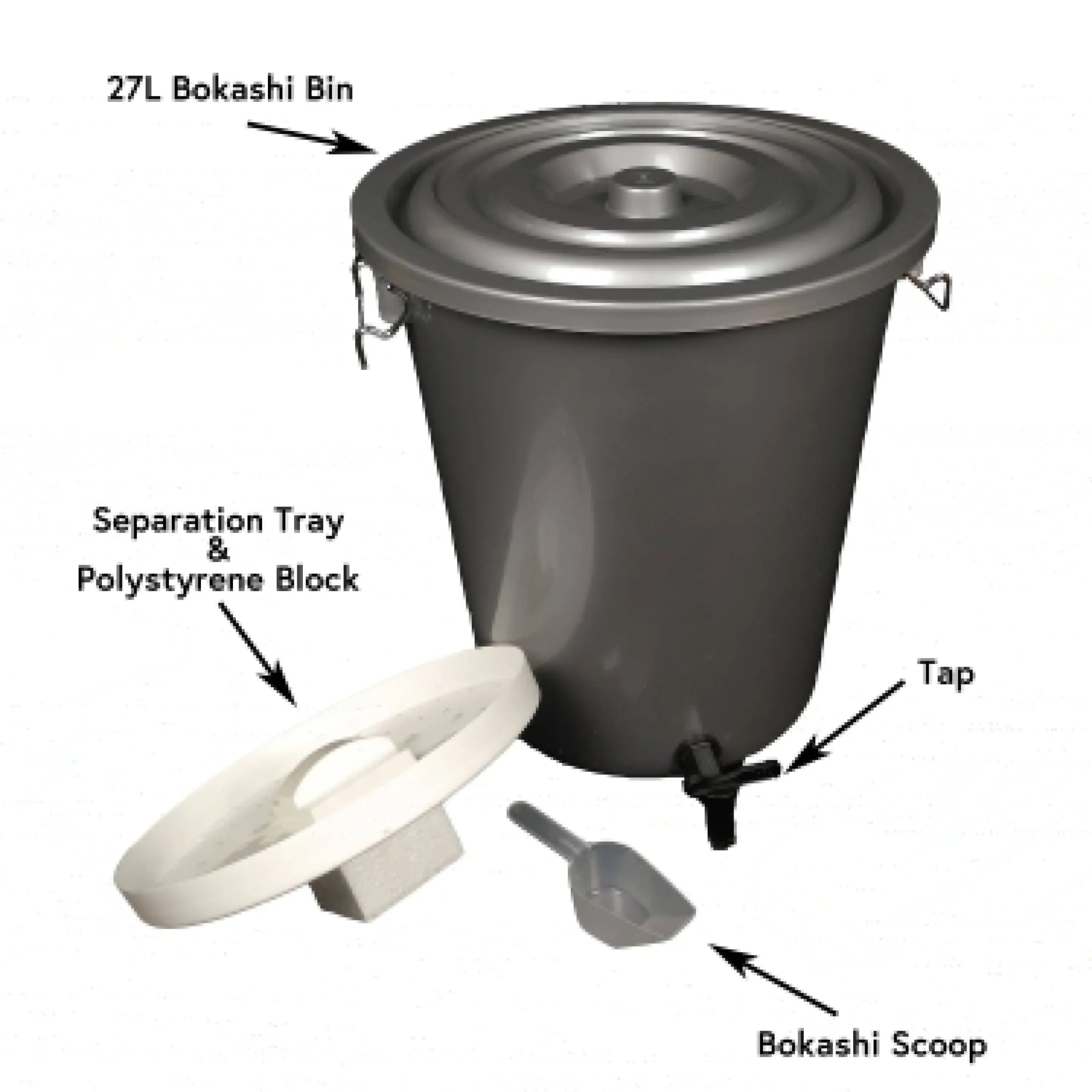 27L Single Bokashi Bin 4 27L Single Bokashi Bin - Image 2