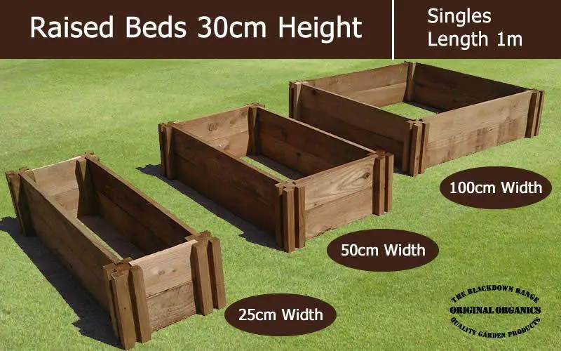 30cm High Single Raised Beds - Blackdown Range - 50cm Wide 3 30cm High Single Raised Beds - Blackdown Range - 50cm Wide
