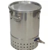 30L Deluxe Stainless Steel Bokashi Composter -PlantMates Shop 30l single deluxe stainless steel bokashi composter2 jpg