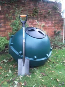 315L CompoSphere Rollable Tumbler Composter Green -PlantMates Shop 315l composphere rollable tumbler composter 1 jpg