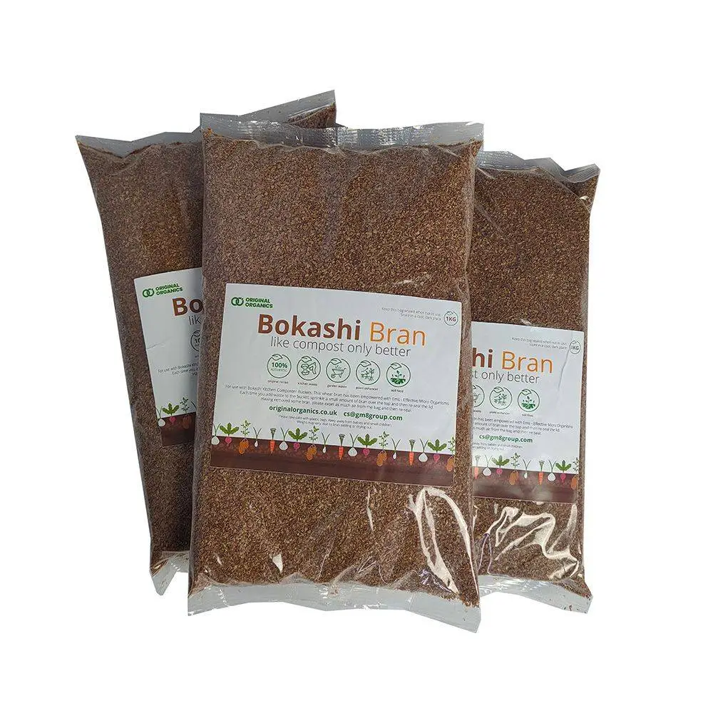 Bokashi Bran - 3 Kg Bag (3 X 1Kg) 3 Bokashi Bran - 3 Kg Bag (3 X 1Kg)