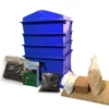 3 Tray Deluxe Tiger Rainbow Wormery Dark Cobalt Blue 1 3 Tray Deluxe Tiger Rainbow Wormery Dark Cobalt Blue -PlantMates Shop 3t blue deluxe 2 jpg