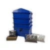 3 Tray Standard Tiger Rainbow Wormery Dark Cobalt Blue -PlantMates Shop 3t blue standard jpg