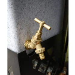 280L Slimline Water Butt Planter - White Marble -PlantMates Shop 4 2 jpg