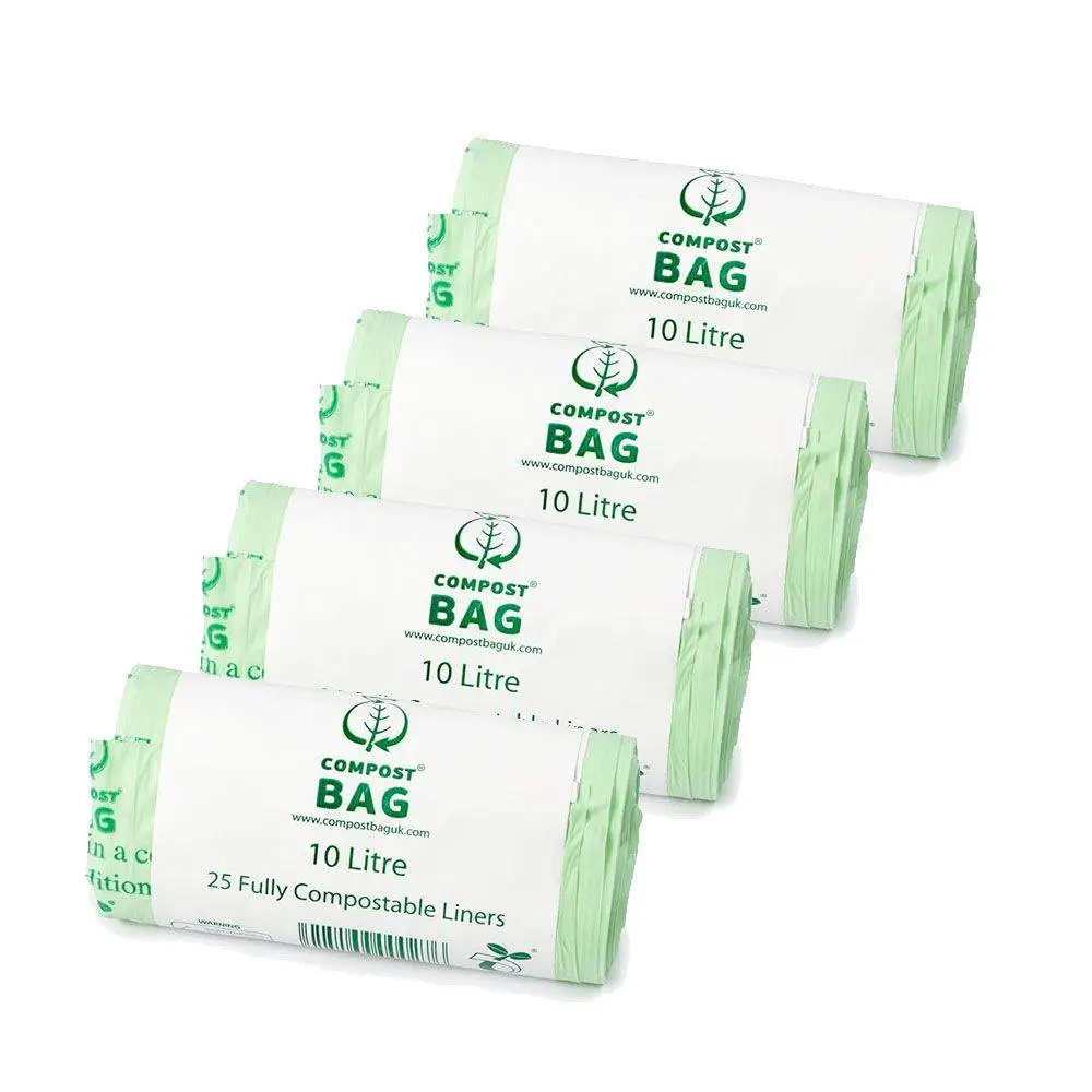 4 Pack X 10Ltr Caddy Liner - 25 Bags 3 4 Pack X 10Ltr Caddy Liner - 25 Bags