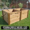600 Litre Blackdown Range Single Standard Wooden Composter Extra Module -PlantMates Shop 600 blackdown range single standard wooden composter extra module 1 jpg
