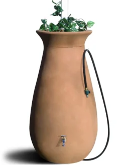 Algreen 245L Cascata Clay Effect Water Butt With Planter -PlantMates Shop 7qcpf7tg.jpeg jpg