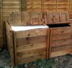 800 Litre Blackdown Range Double Deluxe Standard Wooden Composter