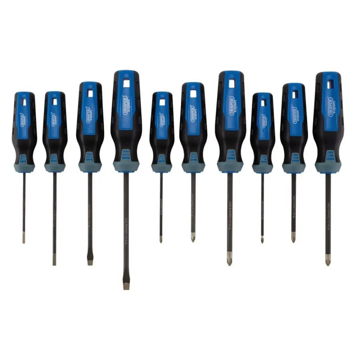 Draper Expert Diamond Tipped Screwdriver Set - 10 Piece 3 Draper Expert Diamond Tipped Screwdriver Set - 10 Piece