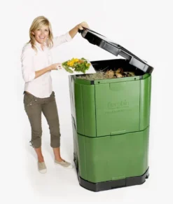 400 Litre Aerobin Hot Composter - Brunswick Green With Leachate Hose Extension Kit -PlantMates Shop aero 400 2 jpg