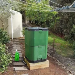 400 Litre Aerobin Hot Composter - Brunswick Green With Leachate Hose Extension Kit -PlantMates Shop aero 400 3 jpg