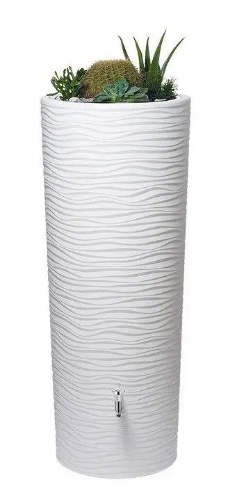 350L Natura 2 In 1 Water Tank With Planter - Arctic White 4 350L Natura 2 In 1 Water Tank With Planter - Arctic White - Image 2