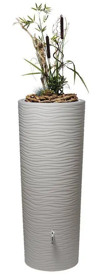 350L Natura 2 In 1 Water Tank With Planter - Beach Beige 4 350L Natura 2 In 1 Water Tank With Planter - Beach Beige - Image 2