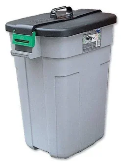 90L Rectangular Bin With Lid And Handle