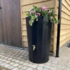 165L Midi Metropolitan Water Butt Planter - Black -PlantMates Shop black midimetblk 1400x jpg