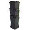 200L Rainwater Terrace Water Butt Planter - 3 Tier - Black -PlantMates Shop black water butt 200 litre jpg