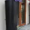 380L Garden Planter Water Butt Black With Tap Kit & Diverter