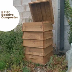 Blackdown Beehive Wooden Composter - 5 Tier - Pre Built -PlantMates Shop blackdown beehive wooden composter 5 4 2 jpg