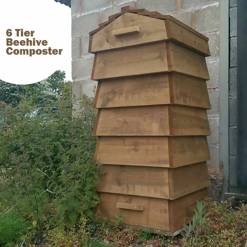 Blackdown Beehive Wooden Composter - 6 Tier - Pre Built 3 Blackdown Beehive Wooden Composter - 6 Tier - Pre Built