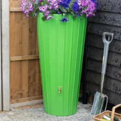 200 Litre Cosmo Water Butt Planter - Apple Green