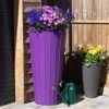 200 Litre Cosmo Water Butt Planter - Purple -PlantMates Shop cosmo purple 01a jpg