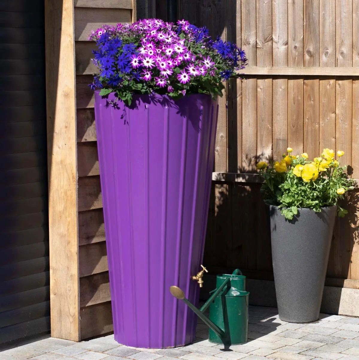 200 Litre Cosmo Water Butt Planter - Purple 3 200 Litre Cosmo Water Butt Planter - Purple