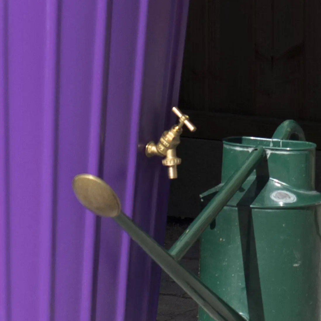 200 Litre Cosmo Water Butt Planter - Purple 4 200 Litre Cosmo Water Butt Planter - Purple - Image 2