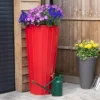 200 Litre Cosmo Water Butt Planter - Red -PlantMates Shop cosmo red 01a jpg
