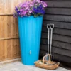 200 Litre Cosmo Water Butt Planter - Sky Blue -PlantMates Shop cosmo skyblue 04 jpg