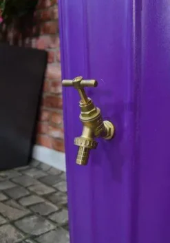 200 Litre Cosmo Water Butt Planter - Purple 11 200 Litre Cosmo Water Butt Planter - Purple -PlantMates Shop cosmopur tap jpg