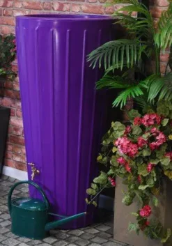 200 Litre Cosmo Water Butt Planter - Purple 10 200 Litre Cosmo Water Butt Planter - Purple -PlantMates Shop cosmopur waterbutt jpg