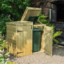 Double Bin Store - Bin Storage Shed -PlantMates Shop double bin store 1 original organics jpg
