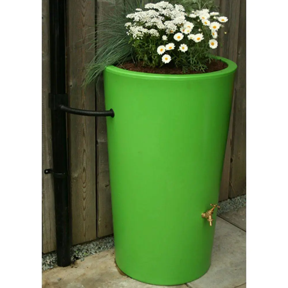 180L Garden Planter Water Butt Green 3 180L Garden Planter Water Butt Green