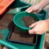 Recycled Seed Tray Sieve 1 Recycled Seed Tray Sieve -PlantMates Shop g201 seed tray sieve in use jpg