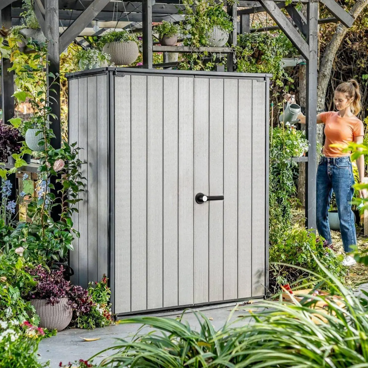 Keter Hi Store+ Garden Storage Unit (1400L) 3 Keter Hi Store+ Garden Storage Unit (1400L)