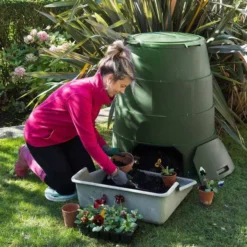 Recycled Plastic 330L Johanna Hot Composter - Green 14 Recycled Plastic 330L Johanna Hot Composter - Green -PlantMates Shop greenjoh2 1 jpg