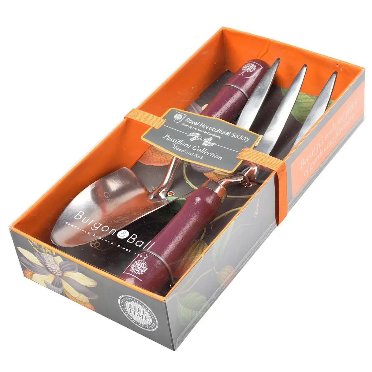 RHS Passiflora Trowel And Fork Gift Set 4 RHS Passiflora Trowel And Fork Gift Set - Image 2