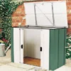 Rowlinson Greenvale Metal Storette With Floor 4' X 2' -PlantMates Shop megv42 4x2storette 01 jpg