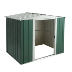 Rowlinson 8 X 6 Greenvale Metal Apex Shed With Floor -PlantMates Shop megv86 8x6apex 03 jpg
