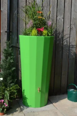 255L Metropolitan Water Butt With Planter In Apple Green