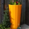 255L Metropolitan Water Butt With Planter In Zesty Orange -PlantMates Shop metro zesty orange jpg