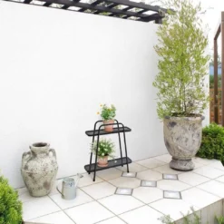 Modern Plant Stand 2 Shelf