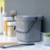 Recycled Plastic 7ltr Silver Grey Kitchen Caddy 2 Recycled Plastic 7ltr Silver Grey Kitchen Caddy -PlantMates Shop recycled plastic 7ltr silver grey kitchen caddy jpg